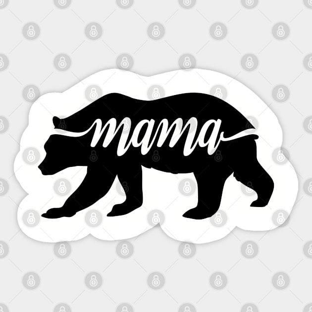 Mama Bear Sticker by TheBlackCatprints